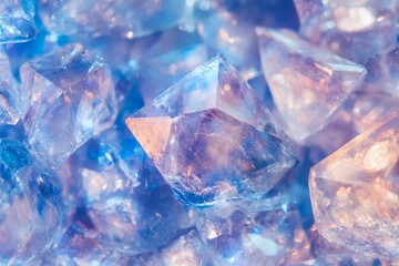 Obraz premium Cosmic crystal art with textured grain effect for creative design