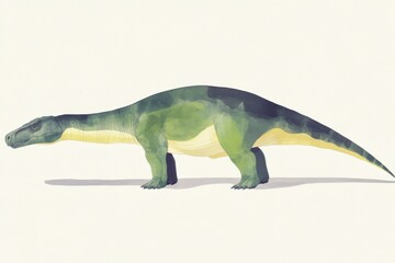 Naklejka premium Photorealistic depiction of dinosaur in natural habitat for educational and decorative purposes