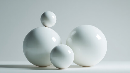 Abstract shapes in gray tones