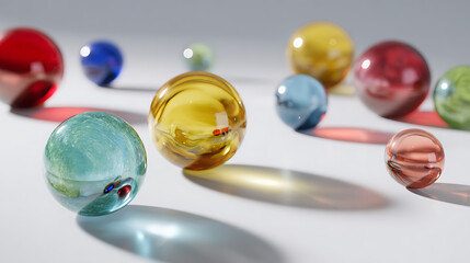 Fototapeta premium Colorful glass balls
