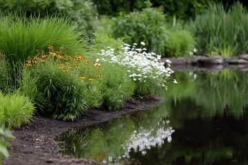 Fototapeta premium Protecting pollinators in a vibrant natural habitat Generative AI