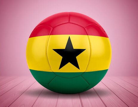 Ghana soccer ball pink studio