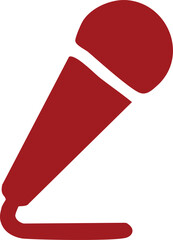 sumpah pemuda vector flat design illustration. microphone silhouette vector flat design illustration