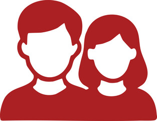 sumpah pemuda vector flat design illustration. vector flat design illustration of young man and woman silhouette