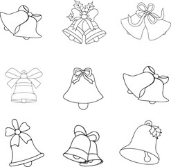 set of christmas bells