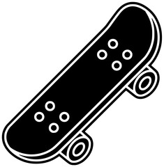 skateboard illustration equipment silhouette tool logo skate icon board outline sport lifestyle set hobby deck activity skateboarding art skater shape and vector graphic background
