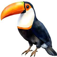 Obraz premium Tancoon bird, 3D model isolated on transparent background.