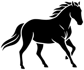 animal illustration horse silhouette nature logo farm icon cute outline pattern brown cartoon stallion equine domestic art fabric decorative shape women vector graphic background