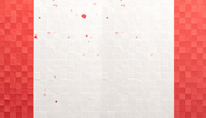 紅白の和紙素材