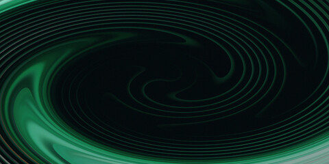Abstract swirling dark green texture with a deep black void in the center mesmerizing pattern for digital art backgrounds