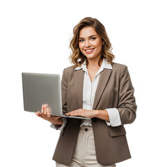 business woman with laptop