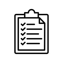 Report Icon Vector Illustration Line Version