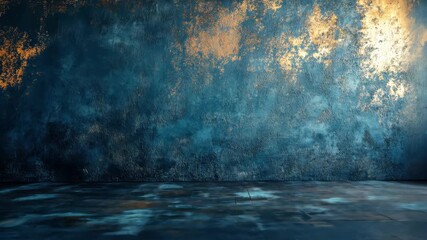 Abstract Blue and Gold Texture 1. - Powered by Adobe