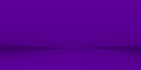 Purple podium for presentations. Realistic purple studio. Space for displaying products. Banner for advertise product on website. Vector illustration.