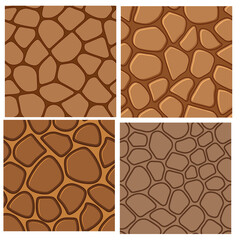Giraffe Skin Pattern Variations