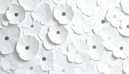 白い花のクラフトアート Image