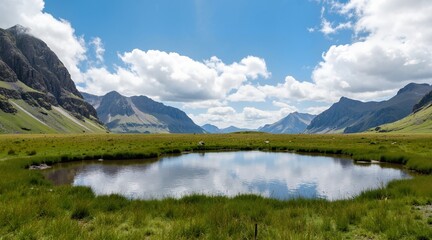Fototapeta premium mountain lake in the alps