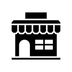 Obraz premium Market Icon Vector Illustration Glyph Version