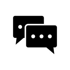 Communication Icon Vector Illustration Glyph Version