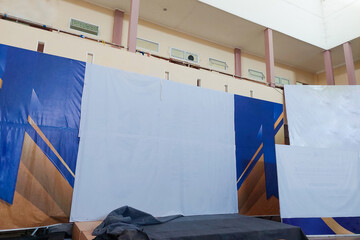 Event Preparation Process, indoor stage installation