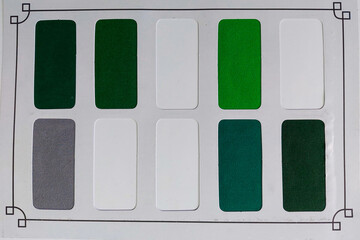 Magazine based fabric catalog color options