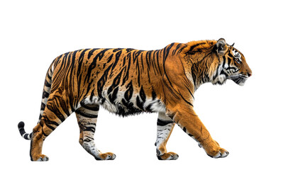 Obraz premium Tiger PNG, Wild Cat, Transparent Background, Big Cat Predator, Bengal Tiger, White Tiger, Jungle Animal Illustration, Wildlife Mammal, Dangerous Animal