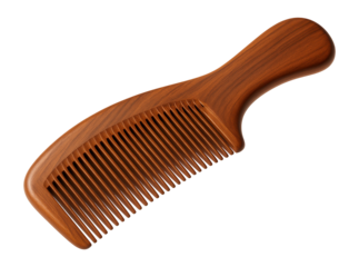 Wooden comb with smooth finish