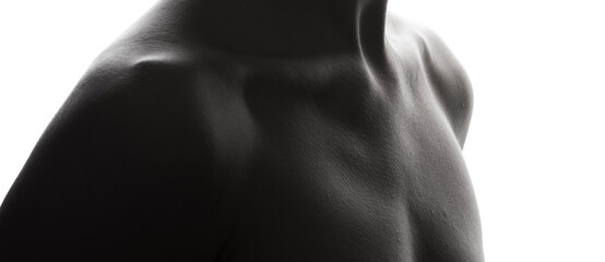 Skincare, beauty and neck of a woman with a glow. Sensual woman. Neck. Photo. Beauty. Female. 