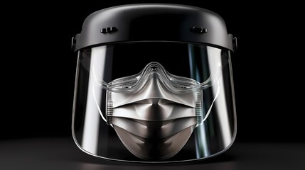 Obraz premium Protective Gear with Face Shield and Mask for Safety and Health