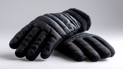 Black Winter Gloves for Cold Weather Outdoor Activities and Sports