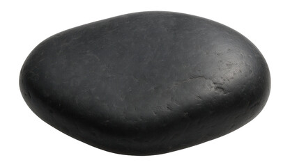 Flat black stone with natural shape
