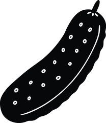 a Pickle with Seeds cucumber vegetable