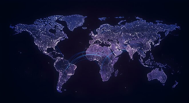 Global network map
