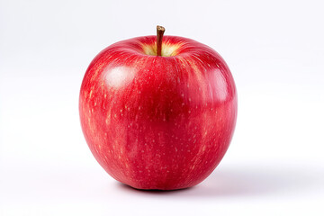 Sliced Red Apple Isolated on White Background