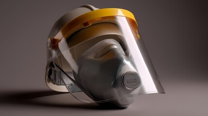 Protective Gear with Full Face Shield and Respirator for Safety