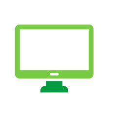 Computer Icon Vector Illustration Green Version