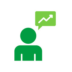 Consultant Icon Vector Illustration Green Version