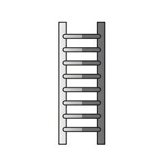 Ladder isolated on white background, a tool for climbing to higher places