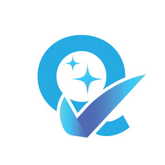 Fototapeta premium Letter Q logo, Q logo, Business logo, modern, minimal logo, design, colourful, icon, shape, symbol, brand, business identity, elegant, luxury, logotype, branding, custom, abstract