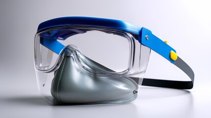 Clear Safety Goggles with Nose Cover for Protection and Visibility