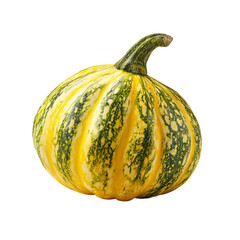 Round, striped gourd, yellow-green