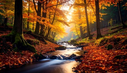 Autumnal forest stream (2)