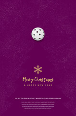 Christmas Floorball Card with Festive Holiday Design