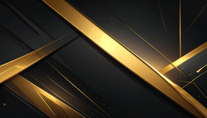 Obraz premium Abstract Gold and Black Background.