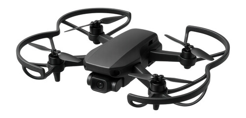 Fototapeta premium Mini drone with propeller guards and basic camera