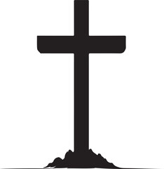 Minimal Vector Illustration of Christian Cross