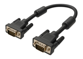 VGA cable with ferrite cores