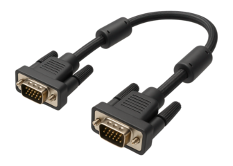 VGA cable with ferrite cores