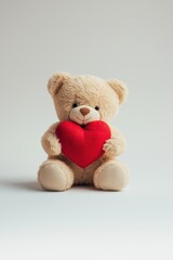 Plush Cute Teddy Bear With Heart