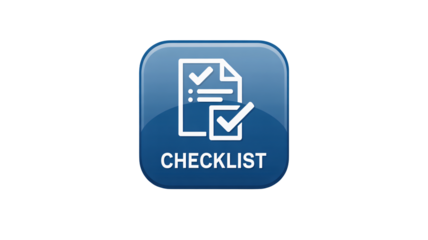 Streamline tasks with this polished checklist app icon design